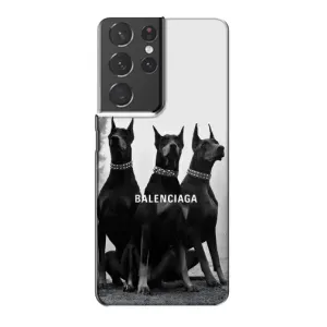 Чехол ДОБЕРМАН для Samsung Galaxy S21 Plus (Три добермана)