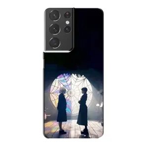 Чохол з картинкою Венсдей на Samsung Galaxy S21 Plus (Внсдей і Енід)