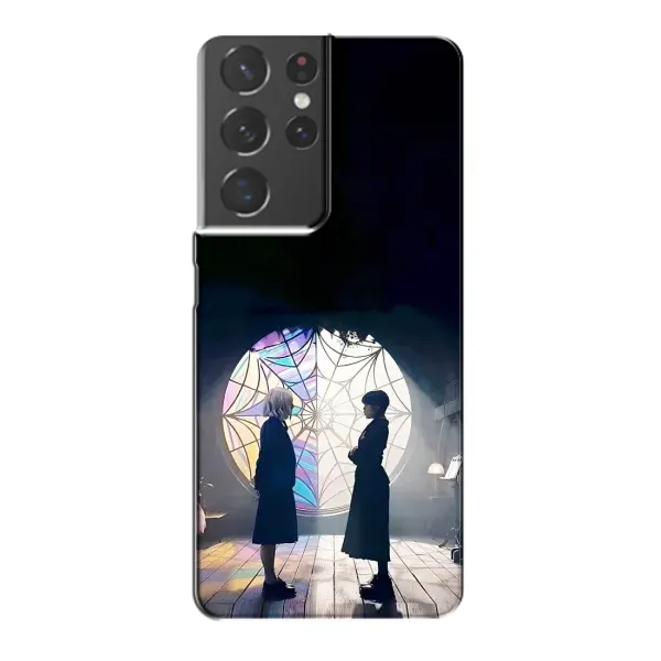 Чехол с рисунком «Уэнсдей и Энди» для Samsung Galaxy S21 Plus Чехол с рисунком «Уэнсдей и Энди» для Samsung Galaxy S21 Plus
