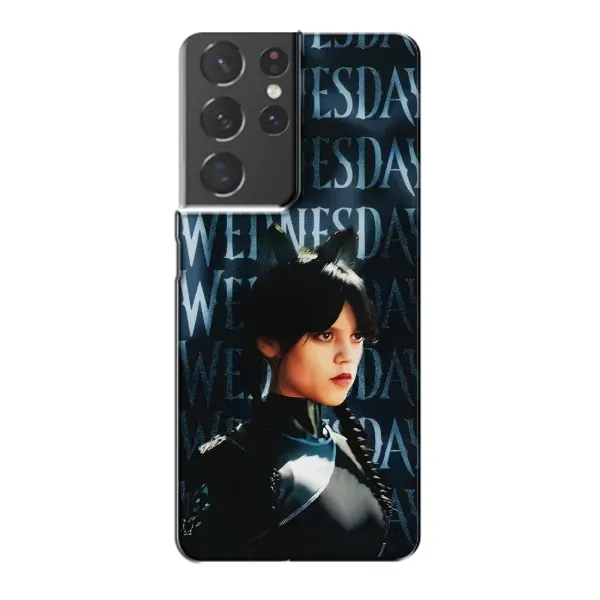 Чехол с рисунком «Уэнздей с ушками» для Samsung Galaxy S21 Plus Чехол с рисунком «Уэнздей с ушками» для Samsung Galaxy S21 Plus