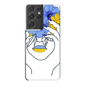 Чехол на Samsung Galaxy S21 Plus Украинский дизайн (Украинка на всю голову)