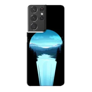 Літній Чохол на Samsung Galaxy S21 Plus (Синій Водоспад)