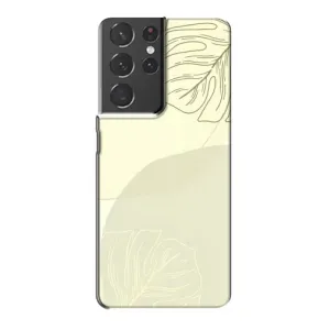 Чехол цветочный дизайн для Samsung Galaxy S21 Plus (Зелёный фон)