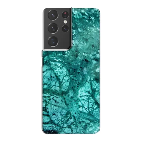 Чехол с рисунком «Зеленый мрамор» для Samsung Galaxy S21 Plus