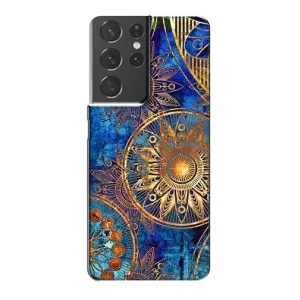 Чехлы со смыслом для Samsung Galaxy S21 Plus (Золотые узоры)
