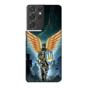 Патріотичний Чохол для Samsung Galaxy S21 Plus (ЗСУ з крильми)