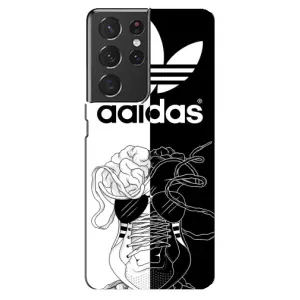 Чехол в стиле "Адидас" для Самсунг С21 Ультра (Adidas шнурки)