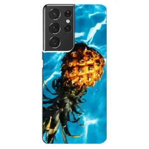 Чехол с изображением вкусной еды для Samsung Galaxy S21 ultra (Ананас)