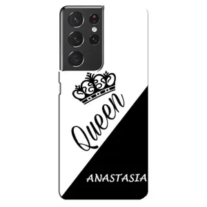 Именные Женские Чехлы для Samsung Galaxy S21 ultra (ANASTASIYA)