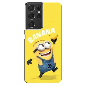 Мультяшный принт на Чехол для Самсунг С21 Ультра (Banana)