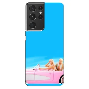 Силиконовый Чехол Барби Фильм на Samsung Galaxy S21 ultra (Барби и Кен)