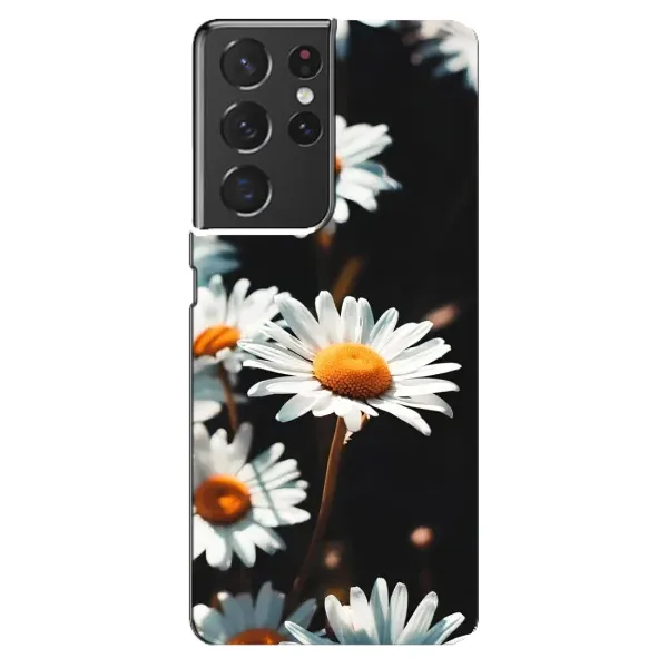 Чехол с рисунком «Белые ромашки» для Samsung Galaxy S21 ultra Чехол с рисунком «Белые ромашки» для Samsung Galaxy S21 ultra