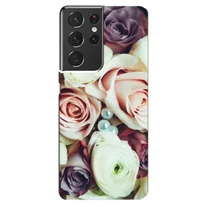 Чехлы с принтом Розочки для Samsung Galaxy S21 ultra (Букет РОЗ)