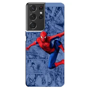 Силиконовый Чехол для Samsung Galaxy S21 ultra (Человек Паук)