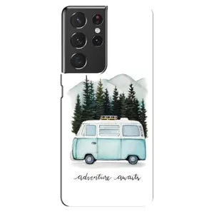 Силиконовый бампер с картинкой машины на Samsung Galaxy S21 ultra (Домик на колесах)