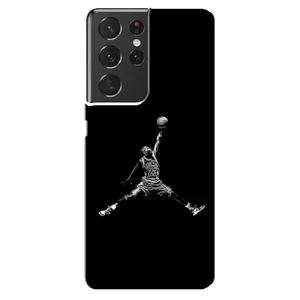 Силиконовый Чехол Nike Air Jordan на Самсунг С21 Ультра (Джордан)