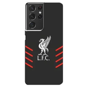 Силиконовые Чехлы принт Футбол на Samsung Galaxy S21 ultra (Эмблема Liverpool)