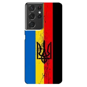Чехлы УПА (Красно-Чёрный) на Samsung Galaxy S21 ultra (Флаг УПА)
