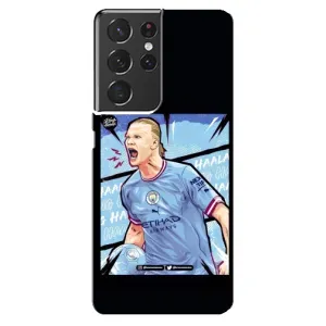 Чехлы с принтом для Samsung Galaxy S21 ultra Футболист (гол Эрлинг Холланд)