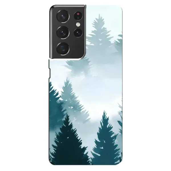 Чехол с рисунком «Горный лес» для Samsung Galaxy S21 ultra Чехол с рисунком «Горный лес» для Samsung Galaxy S21 ultra