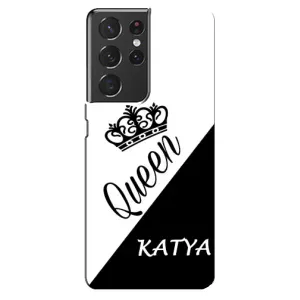 Именные Женские Чехлы для Samsung Galaxy S21 ultra (KATYA)