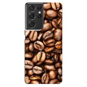 Чехол с изображением вкусной еды для Samsung Galaxy S21 ultra (Кофе)