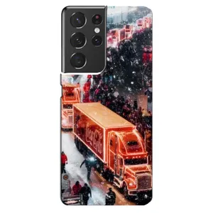Чехлы на Новый Год Samsung Galaxy S21 ultra (Кока Кола)