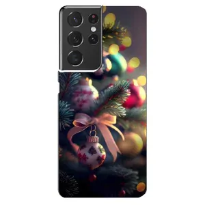 Чехлы на Новый Год Samsung Galaxy S21 ultra (Красивая елочка)