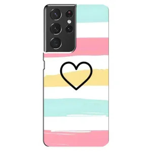 Чехлы с тематикой "Маленькие Сердечки" на Samsung Galaxy S21 ultra (Красивое сердечко)