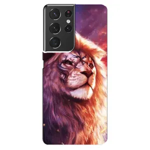 Чехол с картинкой на Samsung Galaxy S21 ultra (Красочный ЛЕВ)