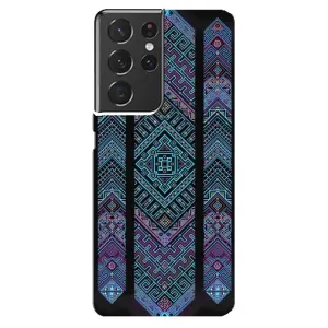 Силиконовый Чехол на Samsung Galaxy S21 ultra (Крутой орнамент)