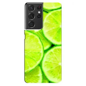 Чехол с изображением вкусной еды для Samsung Galaxy S21 ultra (Лайм)