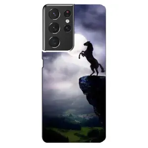 Чехлы с изображением разных животных для Samsung Galaxy S21 ultra (Лошадь)