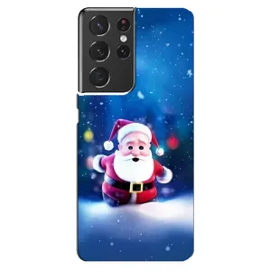 Чехлы на Новый Год Samsung Galaxy S21 ultra (Маленький Дед Мороз)