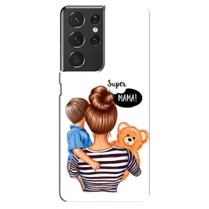 Чехлы для МАМЫ на Samsung Galaxy S21 ultra (Мама и сын)