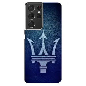 Чехлы с тематикой "Крутые машины" на Samsung Galaxy S21 ultra (Лого Maserati)