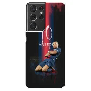 Чехол (TPU) с Футболистом на Samsung Galaxy S21 ultra (MBAPPE 10)
