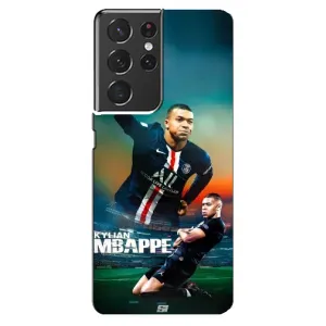 Чехол (TPU) с Футболистом на Samsung Galaxy S21 ultra (MBAPPE)