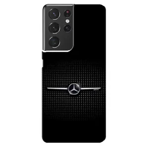 Силиконовый бампер с картинкой машины на Samsung Galaxy S21 ultra (Mercedes)