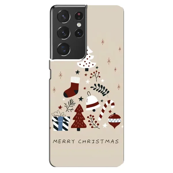 Чехол с рисунком «Merry Christmas» для Samsung Galaxy S21 ultra Чехол с рисунком «Merry Christmas» для Samsung Galaxy S21 ultra
