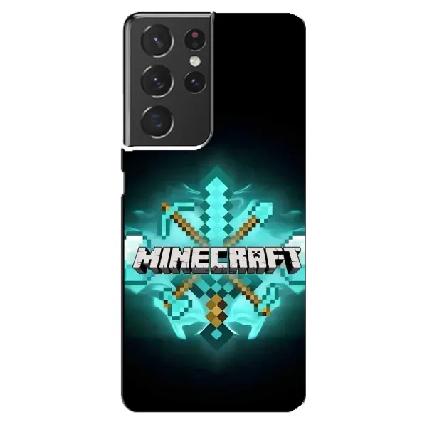 Чехол с рисунком «MineCraft 2» для Samsung Galaxy S21 ultra