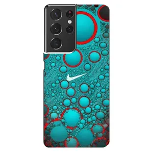 Силиконовый Чехол на Samsung Galaxy S21 ultra с картинкой Nike (Найк зеленый)
