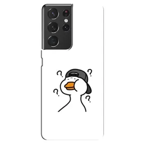 Бампер с принтом Мемы для Samsung Galaxy S21 ultra (Непонимание)