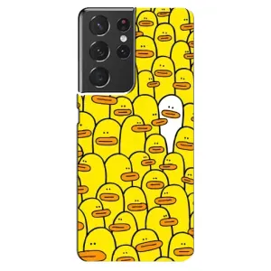 Силиконовый бампер с картинкой животных для Samsung Galaxy S21 ultra (Особенный)