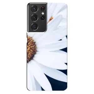 Чехол с ромашками на Samsung Galaxy S21 ultra (Пол ромашки)