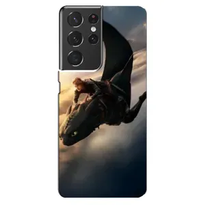 Чехол дракон Беззубик для Samsung Galaxy S21 ultra (Полет Беззубика)