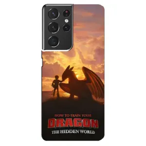 Чехол дракон Беззубик для Samsung Galaxy S21 ultra (Постер Беззубика)