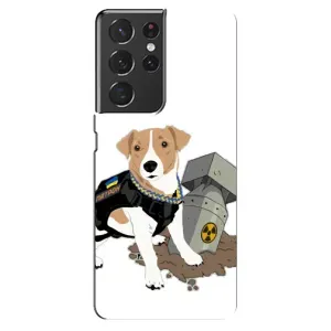 Чехол с принтом Собаки Патрон для Samsung Galaxy S21 ultra (Пёс Патрон с ракетой)