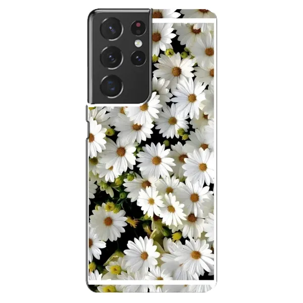 Чехол с рисунком «Рамка в ромашках» для Samsung Galaxy S21 ultra Чехол с рисунком «Рамка в ромашках» для Samsung Galaxy S21 ultra