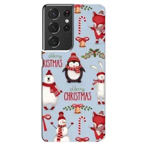 Чехол Санта Клаус для Samsung Galaxy S21 ultra (Рождественский)